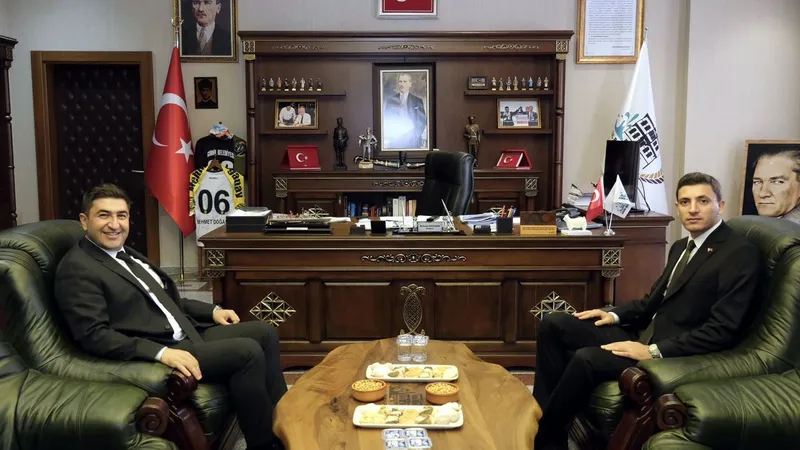 Kaymakam’dan belediye başkanına ziyaret