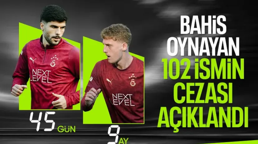 PFDK, bahis oynayan futbolculara verilen cezaları açıkladı