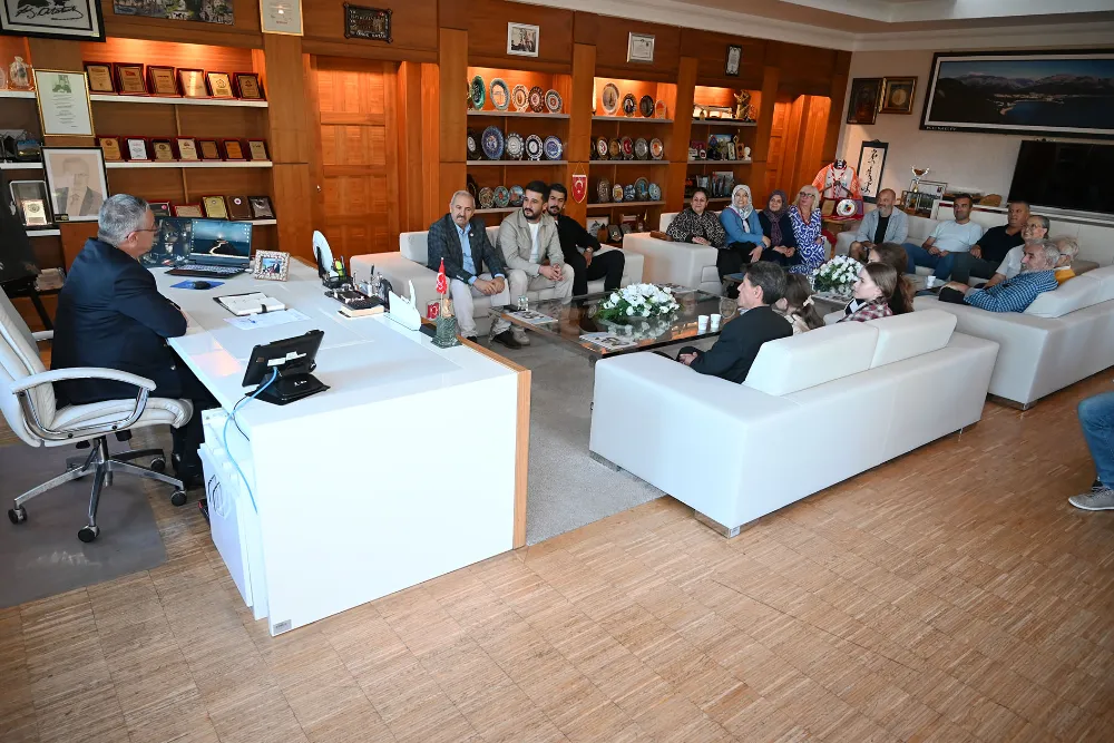 Kuzdere halkından Başkan Topaloğlu’na teşekkür ziyareti