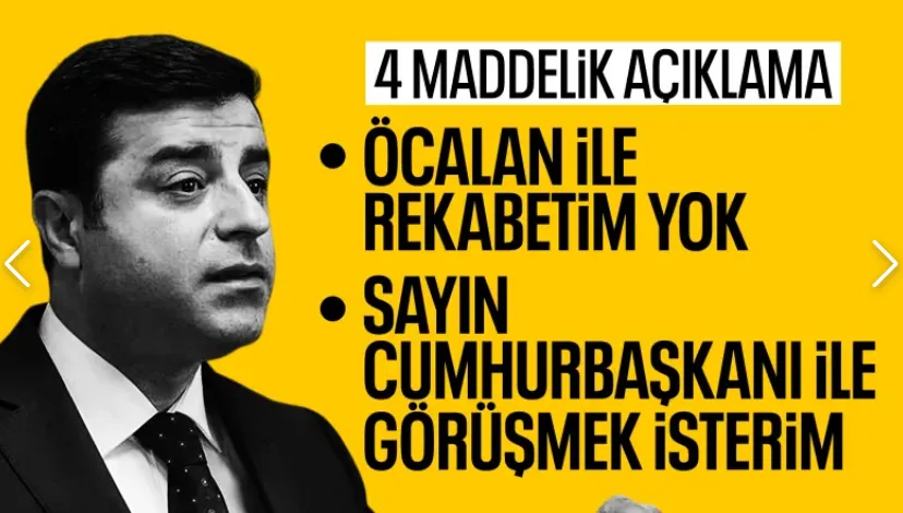 Selahattin Demirtaş: Abdullah Öcalan ile aramızda rekabet yok