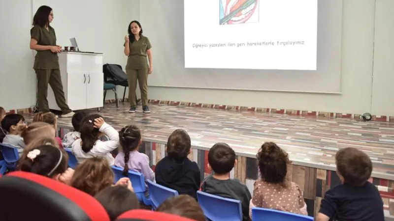 Kepez’de miniklere diş sağlığı eğitimi
