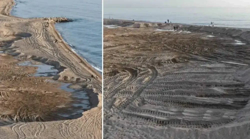 Kum hırsızları yakalandı, kumlar doğaya döndü