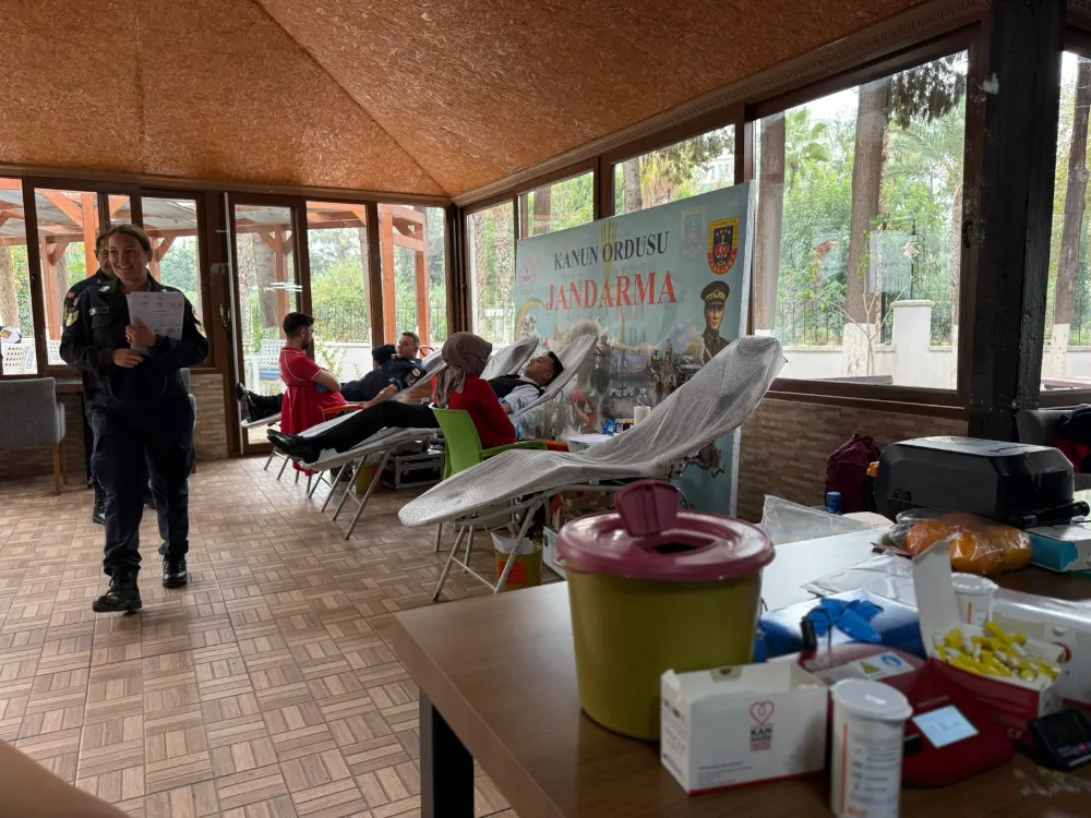 Antalya İl Jandarma Komutanlığı Planlı Kan Bağışı Faaliyeti