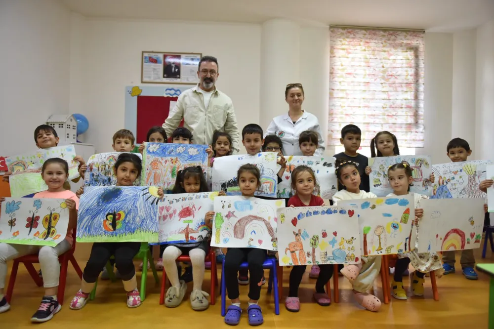 Kepez’in minik doğa kaşiflerinden renkli çalışmalar