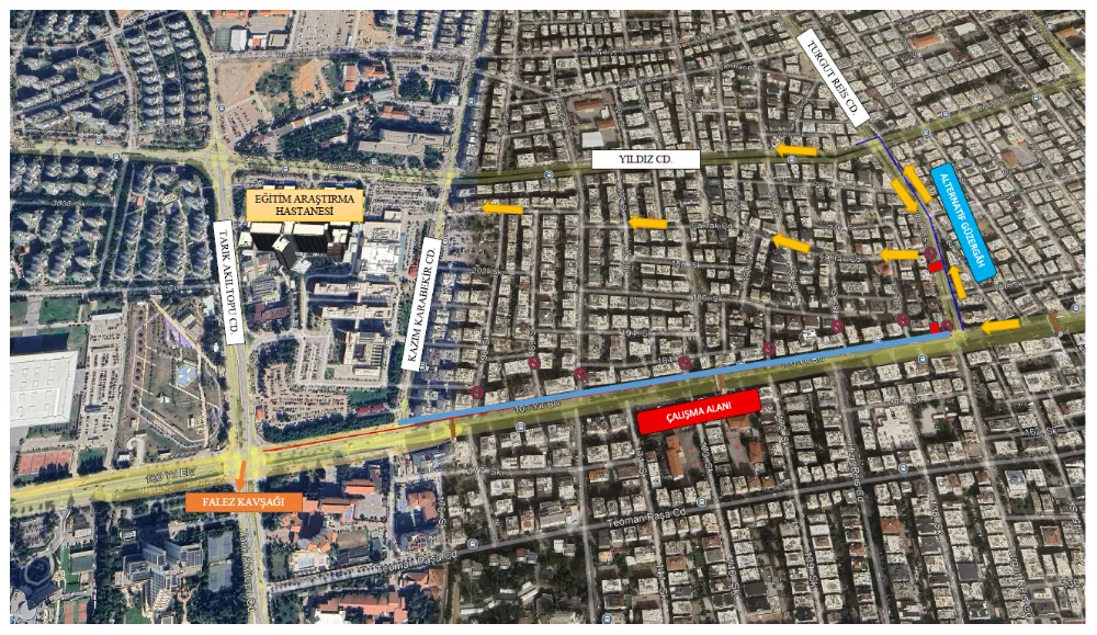 100. Yıl Bulvarı’nda asfalt çalışması 