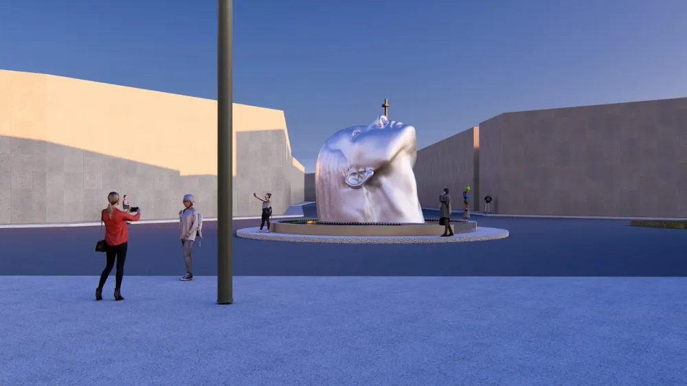 Çınarlı Kavşağı’na ‘Hanna’ heykeli