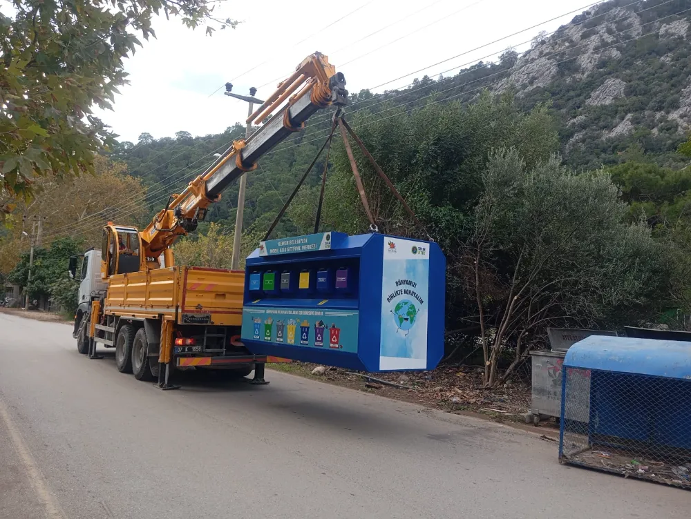 Kemer Belediyesi tarafından 2 mahalleye daha mobil atık getirme merkezi