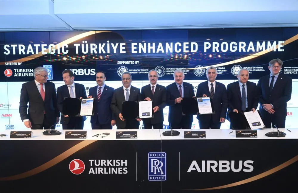 TÜRK HAVA YOLLARI -AİRBUS- ROLLS-ROYCE ARASINDA TARİHİ İŞBİRLİĞİ
