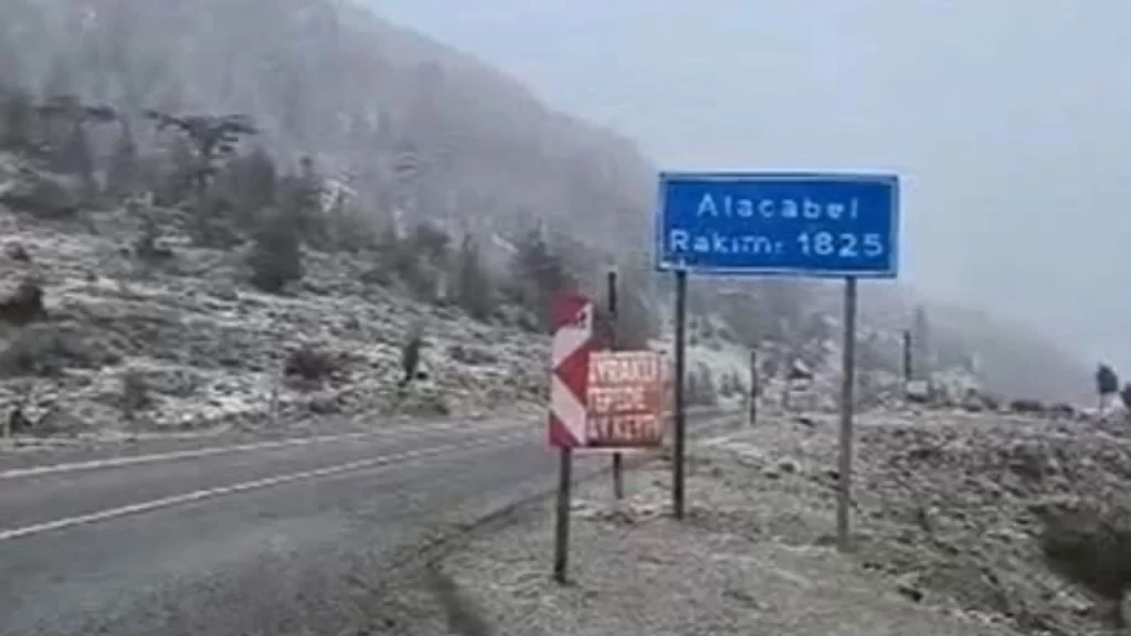 Alacabel’e ekim ayının ilk karı yağdı