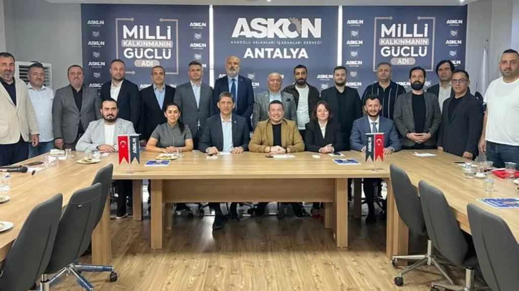 AK Parti Antalya il başkanı Ali Çetin’den ASKON ziyareti